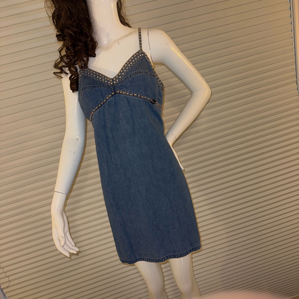 Guess Blue Denim with Stud Accents